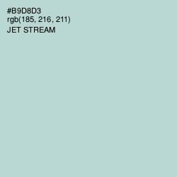 #B9D8D3 - Jet Stream Color Image